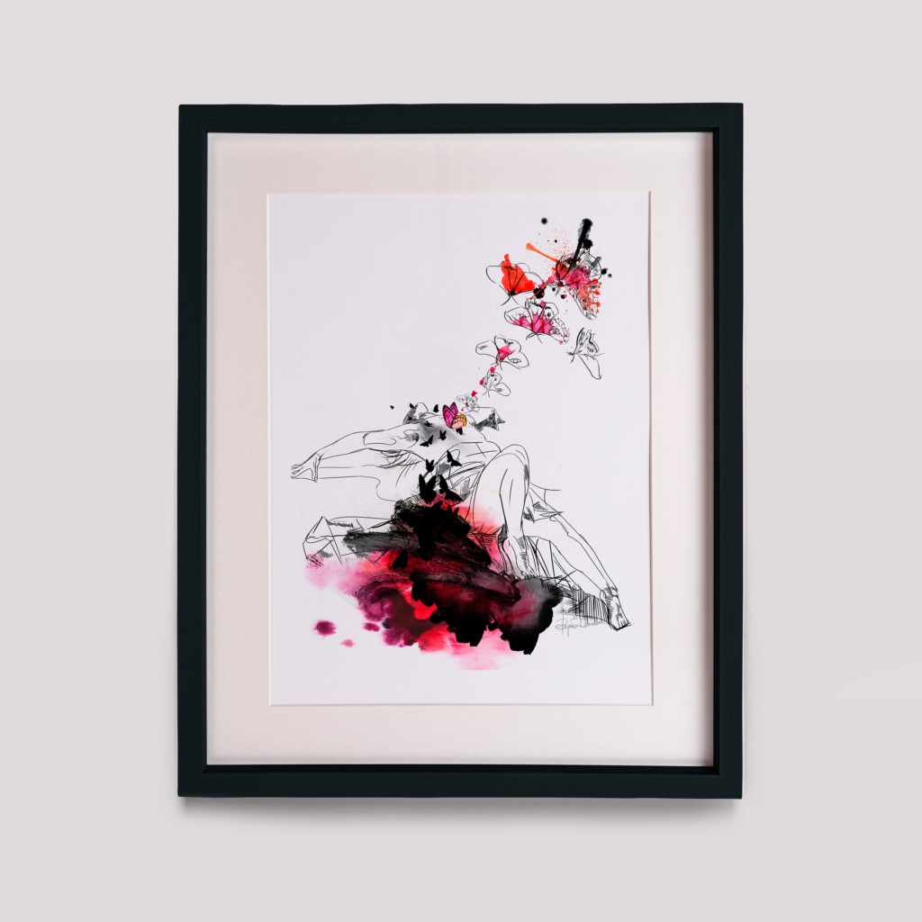 "Cma" z cyklu Laboratorium ArtDHD, technika mieszana, 2015