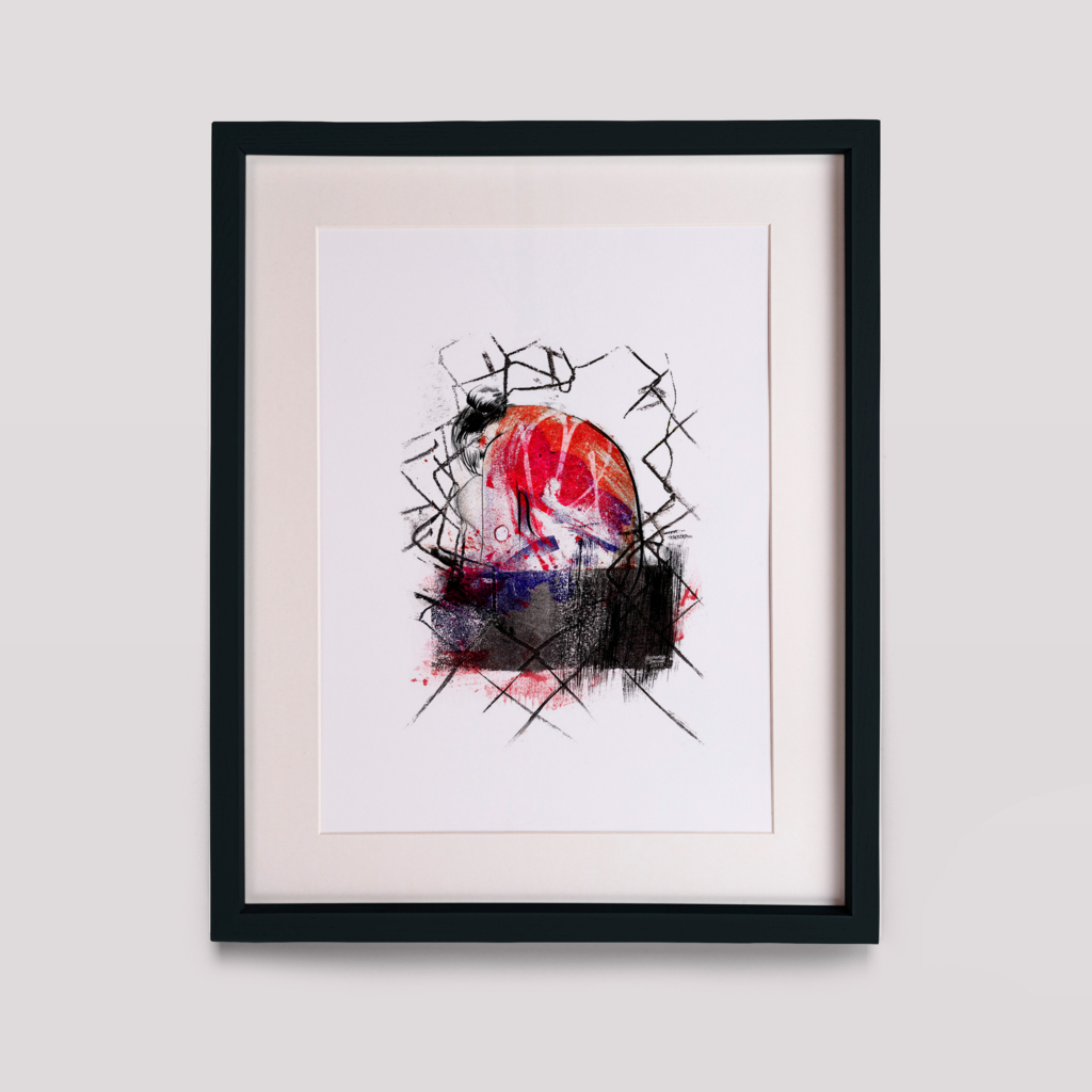 "Walizka" z cyklu Laboratorium ArtDHD, technika mieszana, 2015
