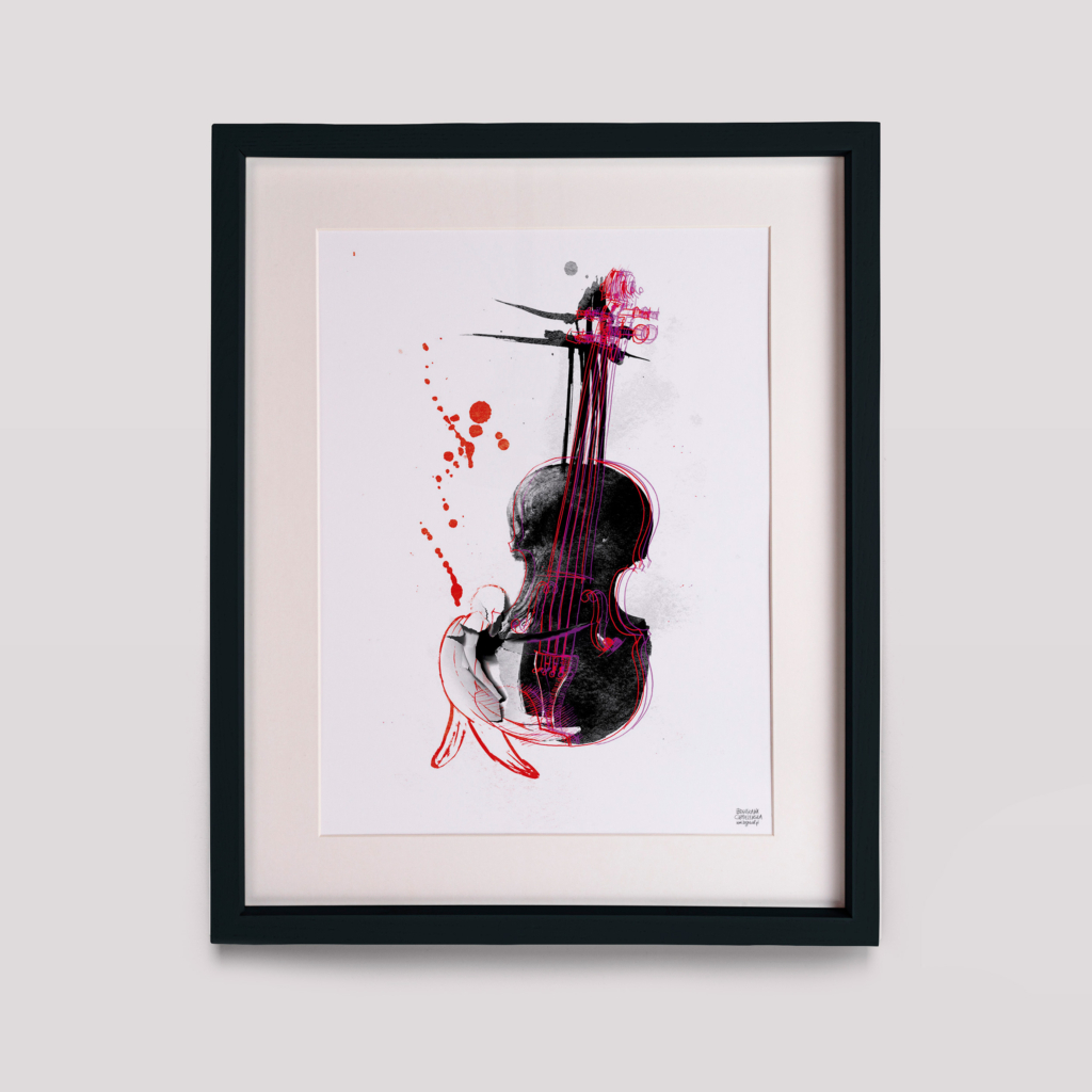 "Requiem II" z cyklu Laboratorium ArtDHD, technika mieszana, 2015