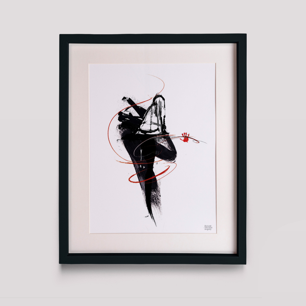 "Wyspa" z cyklu Laboratorium ArtDHD, technika mieszana, 2015
