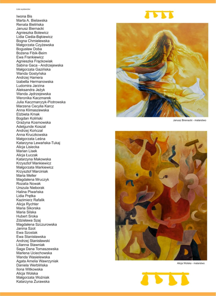 Plakat wystawy zbiorowej Kobiety, hafty i koronki, Łęczyca 2016
