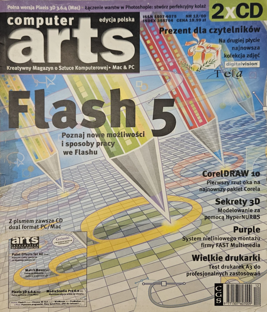 Okładka magazynu Computer Arts, edycja polska, nr 12/2000